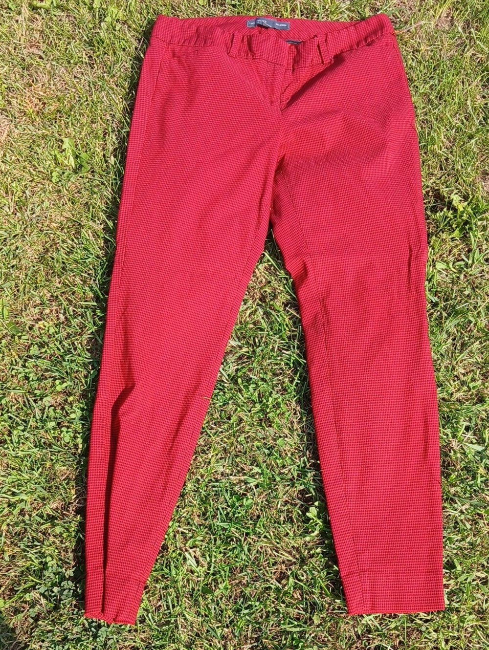 The Limited Red Skinny Stretch Ankle Pants